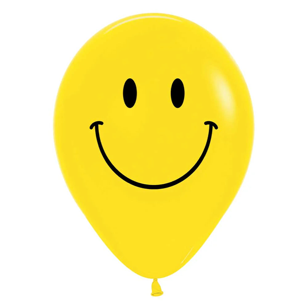 SEMPERTEX 5" Smiley Fashion Yellow 100ct